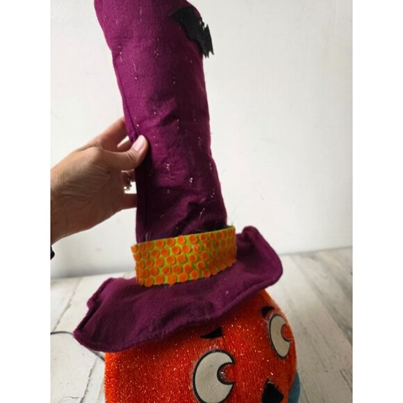 Pumpkin Halloween jack o'lantern fiber optic decor AS IS fall - Picture 5 of 7